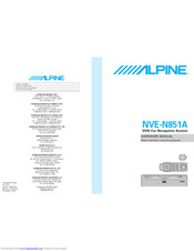 Alpine NVE-851A Owner's Manual