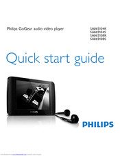 Philips GoGear SA065104S Quick Start Manual