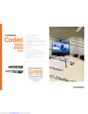 Tandberg Codec 3000 MXP Reference Manual