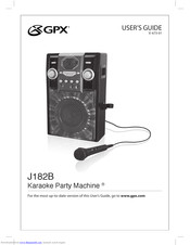 GPX J182B User Manual