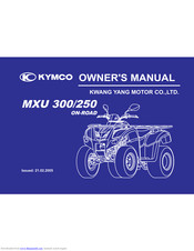 Kymco MXU 300 Owner's Manual