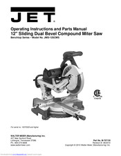 Jet Bench JMS-12SCMS Operating And Parts Manual
