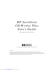 Hp CD-Writer Plus User Manual