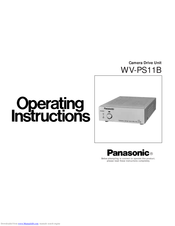 Panasonic WVPS11B - CAMERA DRIVE UNIT Operating Instructions Manual