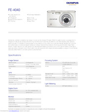 Olympus FE-4040 Specifications