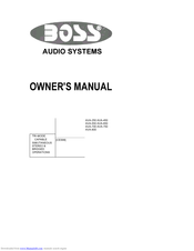Boss Audio Systems AVA-550 Owner's Manual