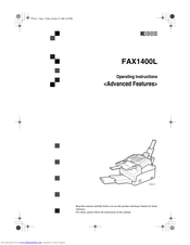 Ricoh FAX1400L Advanced Features