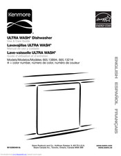 Kenmore ULTRA WASH 665.1389 Series Use & Care Manual