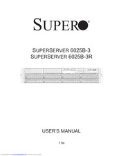 Supero SUPERSERVER 6025B-3 User Manual