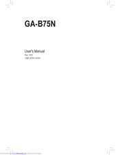Gigabyte GA-B75N User Manual