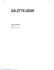 Gigabyte GA-Z77X-UD4H User Manual