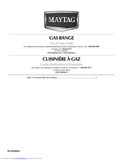 Maytag GAS RANGE Use & Care Manual
