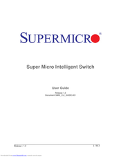 Supermicro Intelligent Switch User Manual