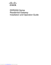 Cisco DDR2200 Series Installation And Operation Manual