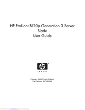 HP ProLiant BL20p Generation 3 User Manual