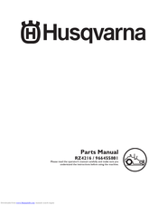 Husqvarna RZ4216/966455801 Parts Manual