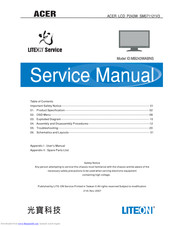 Acer P243W Service Manual