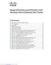 Cisco DPC2434 User Manual