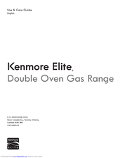 Kenmore Elite Double Oven Gas Range Use & Care Manual