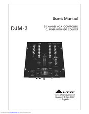 Alto DJM-3 User Manual