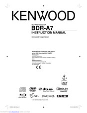 Kenwood BDR-A7 Instruction Manual