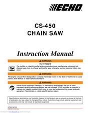 Echo CS 450 Instruction Manual