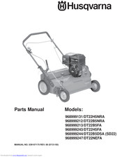 Husqvarna DT22B5FA Parts Manual