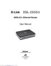 D-Link DSL-2500U User Manual