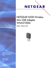 NETGEAR WNA3100M User Manual