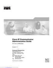 Cisco IP Communicator Administration Manual