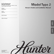 Hunter X-BOARD 20727 Owner's Manual And Installation Manual