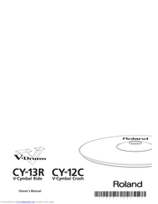ROLAND V-Cymbal Crash CY-12C Owner's Manual