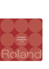 ROLAND DP990RF Owner's Manual