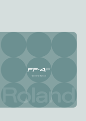 ROLAND FP-4F Owner's Manual