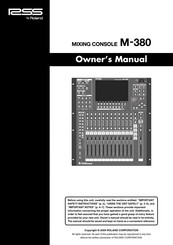 RSS M-380 Owner's Manual