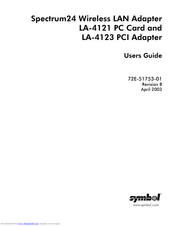 Symbol LA-4123 User Manual