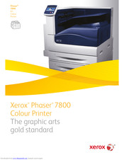Xerox Phaser 7800DN Quick Manual