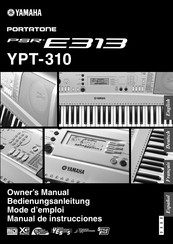 Yamaha Portatone PSR-E313 Owner's Manual