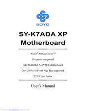 SOYO SY-K7ADA User Manual