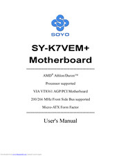 SOYO SY-K7VEM+ User Manual