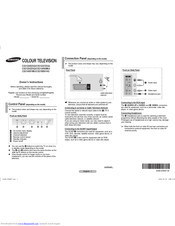 SAMSUNG CS2Z45ZGQ Owner's Instructions Manual