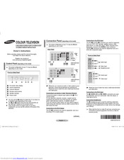 SAMSUNG CS21AE0 Owner's Instructions Manual