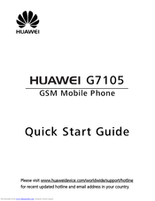 Huawei G7105 Quick Start Manual