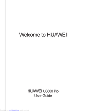 Huawei U8800 Pro User Manual