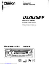 Clarion ProAudio DXZB35MP Owner's Manual