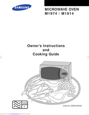 SAMSUNG M1914 Owner's Instructions And Cooking Manual