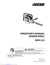 Echo EDR-210 Operator's Manual