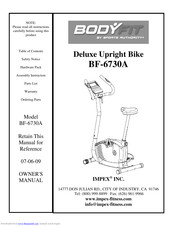 Impex BF-6730A Owner's Manual
