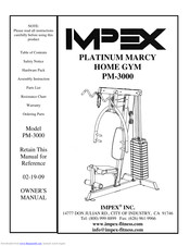 Impex PLATINUM MARCY PM-3000 Owner's Manual
