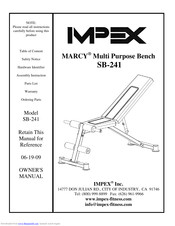 Impex MARCY SB-241 Owner's Manual